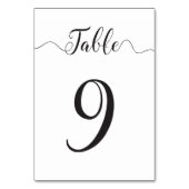 結婚式 テーブルナンバー9 テーブルカード (裏面)