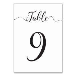 結婚式 テーブル番号9 テーブルカード