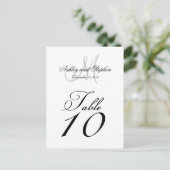 結婚式 テーブル 番号 カード モノグラム 名前 日付 (スタンド正面)
