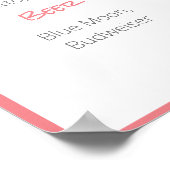 結婚式 ドリンク メニュー ポスター (角)