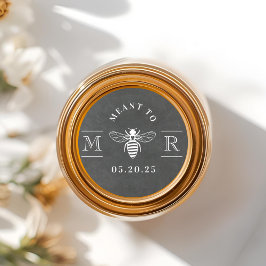 結婚式 ハニーポット プチギフト ラスティックチョーク ミーントゥビー ラウンドシール
