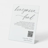 結婚式 ハネムーンファンド 願い事の井戸 現代的なサイン 台座サイン (正面)