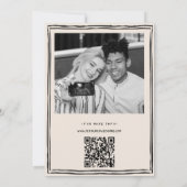 結婚式 ハンドドローンフォトQRコード ウェディング 招待状 (裏面)