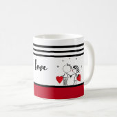 結婚式、バレンタインデー ソックス コーヒーマグカップ (正面右)