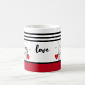 結婚式、バレンタインデー ソックス コーヒーマグカップ (中央)