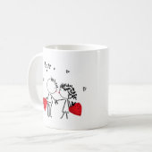結婚式,バレンタイン,愛 コーヒーマグカップ (正面左)
