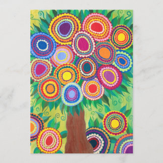 結婚式・バーミッツヴァ・シャワー・生命の木への招待 招待状