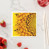 結婚式・パーティー用のひまわりナプキン スタンダードカクテルナプキン (インサイチュ)