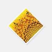 結婚式・パーティー用のひまわりナプキン スタンダードカクテルナプキン (角)