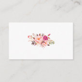 結婚式 ピンクの花の写真 ウェブサイト 挿入カード エンクロージャーカード (裏面)