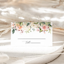 結婚式, ピンクの花, ホワイトフラワー, グリーン プレイスカード