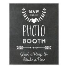 結婚式 フォトブース 看板 黒板 ハート 矢印