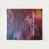 結婚式 フォトブース 背景 壁紙 銀河 星座 タペストリー (正面(横))