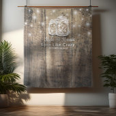 結婚式 フォトブース 背景 木製 メイソンジャー ライト タペストリー