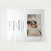 結婚式 フォトブース 背景 素材写真付き タペストリー (正面(横))