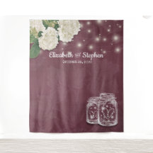 結婚式 フォトブース 背景 飾り メイソンジャー ハイドランジア