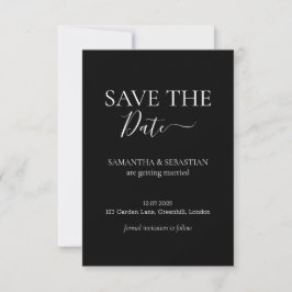 結婚式 フォーマル 黒 Save the Date セーブザデート