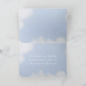 結婚式。フラワーガール。ピンクのデイジー 招待状 (内部)