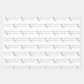 結婚式 フラワー ラッピングペーパー フラットシート 3枚セット ラッピングペーパーシート (正面3)