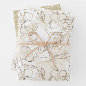 結婚式、ブライズシャワー包装紙セット ラッピングペーパーシート (インサイチュ)