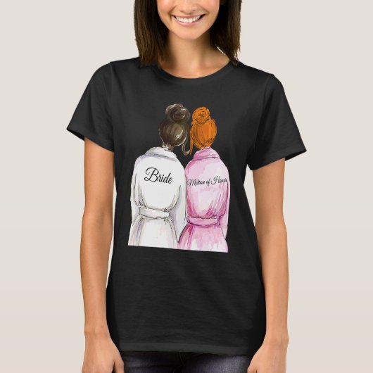 結婚式 & ブライズシャワー ギフト メイトロン・オブ・オナー 2 Tシャツ (正面)