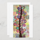 結婚式、ブライダルシャワー招待状の生命の樹 招待状 (正面/裏面)