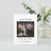 結婚式 & ブライト オーダーメイド ホリデー フォト シーズンポストカード (スタンド正面)