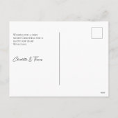 結婚式 & ブライト オーダーメイド ホリデー フォト シーズンポストカード (裏面)