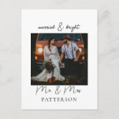結婚式 & ブライト オーダーメイド ホリデー フォト シーズンポストカード (正面)
