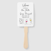 結婚式 プログラムお洒落ファン ハンドファン (正面)