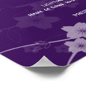 結婚式 プログラムさくらんぼブロッサムプル ポスター (角)