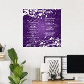 結婚式 プログラムさくらんぼブロッサムプル ポスター (ホームオフィス)