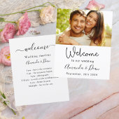 結婚式 プログラムのタイムラインのウェルカムフォト