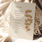 結婚式 プログラムアールヌーボートンフライ 招待状