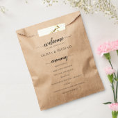 結婚式 プログラムイベント優遇順バッグ フェイバーバッグ (封をした状態)