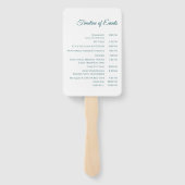 結婚式 プログラムエメモダンラルドグリーン ハンドファン (裏面)