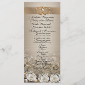 結婚式 プログラムエレガントダイヤモンド プログラム (裏面)