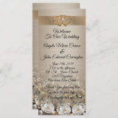 結婚式 プログラムエレガントダイヤモンド プログラム (正面/裏面)