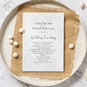 結婚式 プログラムエレガントフローラ青