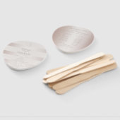 結婚式 プログラムエレガントモダン赤面パールストライプズ ハンドファン (組立なし)