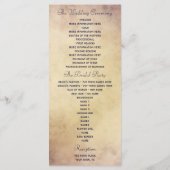 結婚式 プログラムエレガントヴィンテージ青バラ プログラム (裏面)