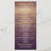 結婚式 プログラムオータムメープル葉ズカボキンズウッド プログラム (裏面)