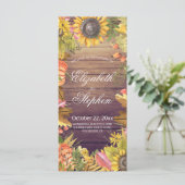 結婚式 プログラムオータムメープル葉ズカボキンズウッド プログラム (スタンド正面)