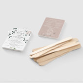 結婚式 プログラムカスタム赤面バラ ハンドファン (組立なし)