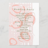 結婚式 プログラムカルチャーモザイクフローラサンゴ2 プログラム (裏面)