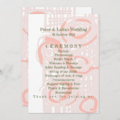 結婚式 プログラムカルチャーモザイクフローラサンゴ2 プログラム (正面/裏面)