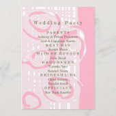 結婚式 プログラムカルチャーモザイクフローラピンク1 プログラム (裏面)