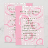 結婚式 プログラムカルチャーモザイクフローラピンク1 プログラム (正面/裏面)