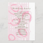 結婚式 プログラムカルチャーモザイクフローラピンク2 プログラム (裏面)