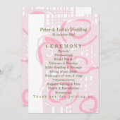 結婚式 プログラムカルチャーモザイクフローラピンク2 プログラム (正面/裏面)